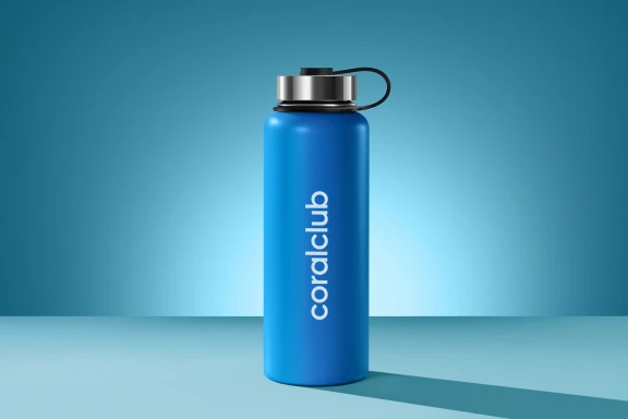 Termofľaša coralclub, tmavo modrá