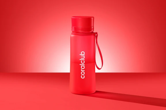Plastová fľaša coralclub